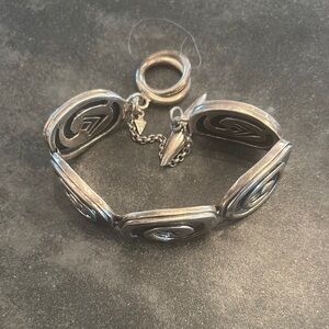 Silver Geometric Bracelet